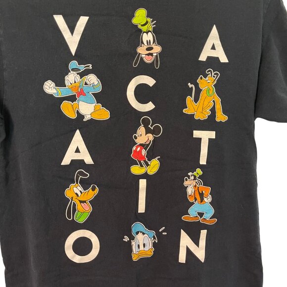 Disney Classic Characters Vacation Graphic Tee Black Size S - Picture 3 of 4